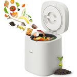 LEICKE Elektrischer Komposter für die Küche, geruchloser Kompostbehälter mit 2,5l Fassungsvermögen, automatischer Reinigung und abnehmbarem Kohlefilter
