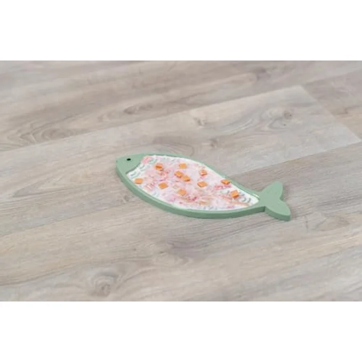 TRIXIE Lick'n'Snack Matte Fisch für Katzen - Geeignet für Pasten, Nassfutter oder Molkereiprodukte, petrol – Bild 6