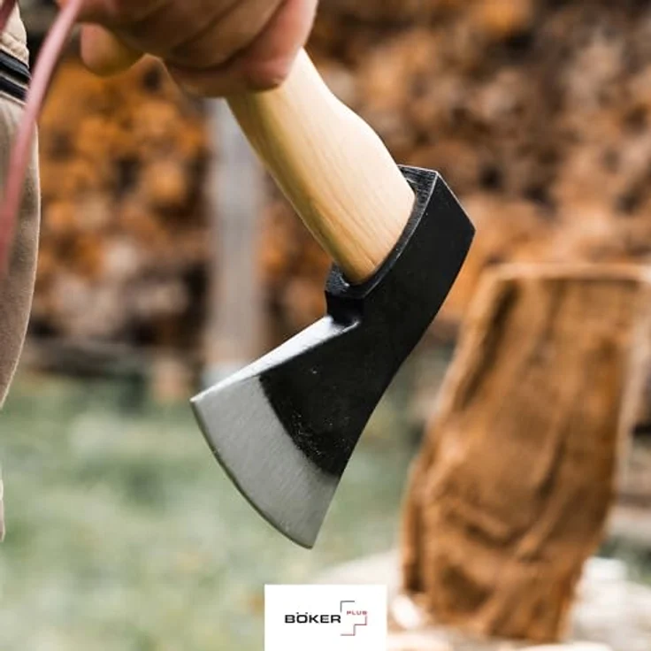 Böker Plus Axt Appalachian Origin Mini Axe Campingbeil Holzstiel, Kompaktes Beil aus Kohlenstoffstahl und Eschenholz, 25 cm – Bild 2