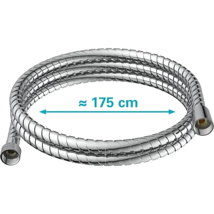 Eisl Brauseschlauch, 175 cm, Edelstahl, inkl. Wasserspardichtung - bis 50% Wasserersparnis – Bild 5
