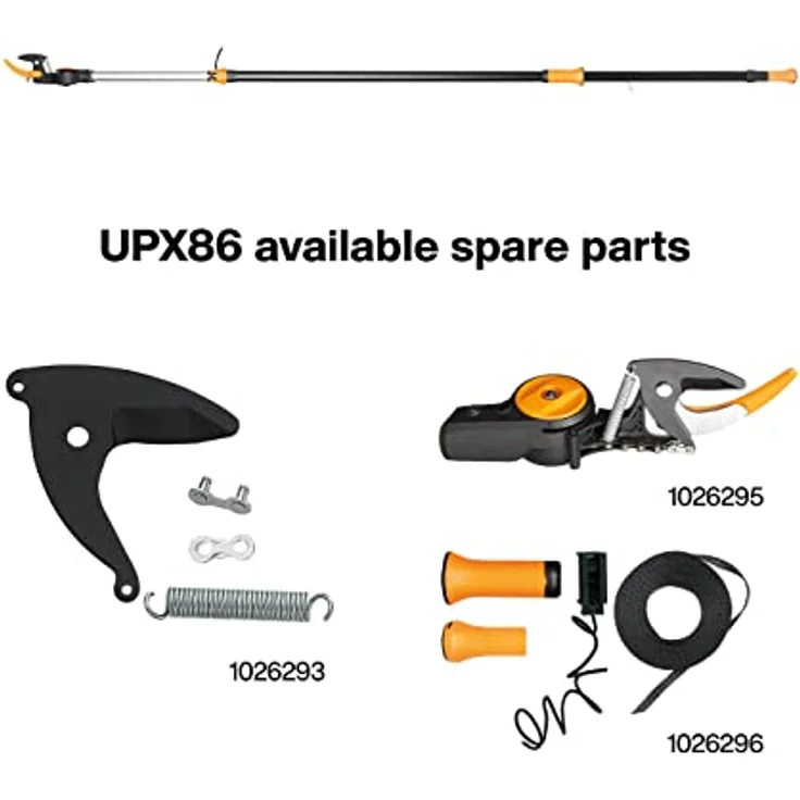 Original Ersatzteil-Set für Fiskars Bypass Schneidgiraffe UPX82, UPX86, UP82, UP84, UP86, Mit Klinge, Feder und Kettenglied, Schwarz, 1026293 – Bild 5