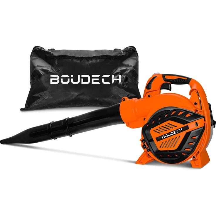 Boudech NIUP 26 Laubsauger 3in1 mit 26cc 2-Takt-Benzinmotor, 40L Fangsack, 7500 U/min