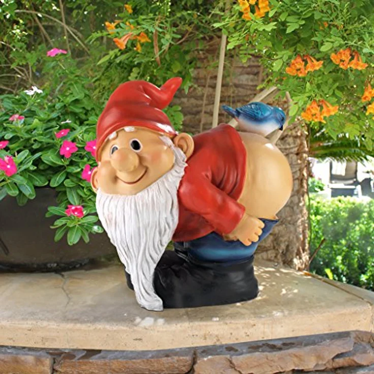 Design Toscano Gartenzwerg Loonie Moonie, Maße: 15,2 x 19 x 20,3 cm – Bild 7