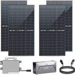 EPP.Solar Balkonkraftwerk 2000W mit Speicher Komplettset Bifazial Solaranlage (Anker SOLIX Solarbank E1600 Solarspeicher Plug & Play) - Deye WLAN Wechselrichter 2000W drosselbar auf 800W/600W