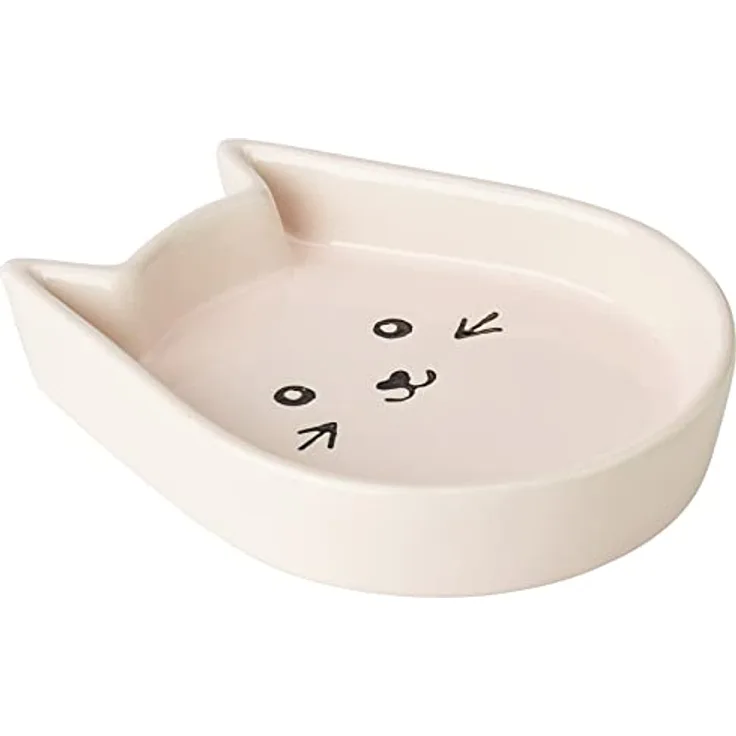 Nobby Katzen Keramik Schale Kitty Face, pink 13 x 16 x 3 cm, 1 Stück