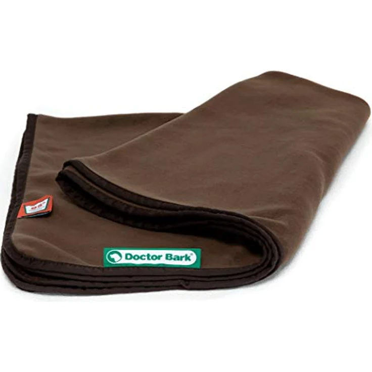 Doctor Bark | kuschelige Hundedecke waschbar bis 95°C, hygienische, weiche Fleecedecke für Sofa und Hundebett, Flauschige Haustierdecke - Made in Germany (L - 120x90 cm/Braun) – Bild 4