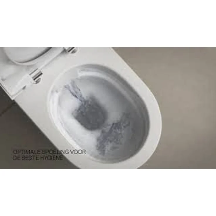 Geberit Toilette + Bidet Renova weiß stehend 500480012, spülrandloses Tiefspl-WC mit Vollmenge 6/5 l – Bild 2