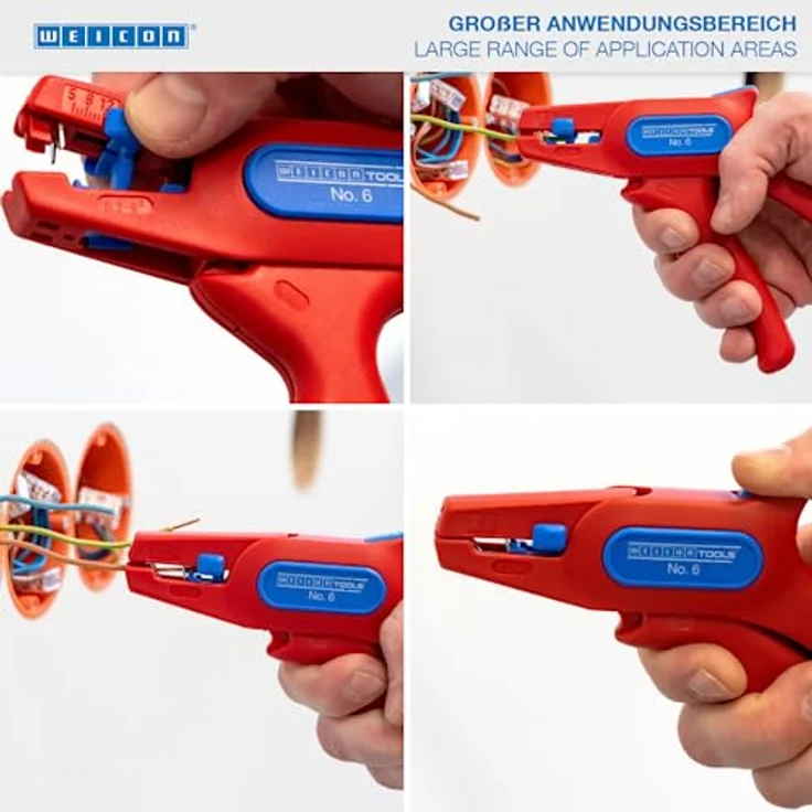WEICON Automatische Abisolierzange No.6 für 0,2-6mm² Kabel bis 1000 Volt – Bild 3