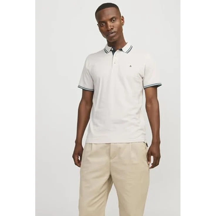Jack & Jones Poloshirt JJEPAULOS POLO SS NOOS, Stickerei, schmal geschnitten, Baumwolle – Bild 3