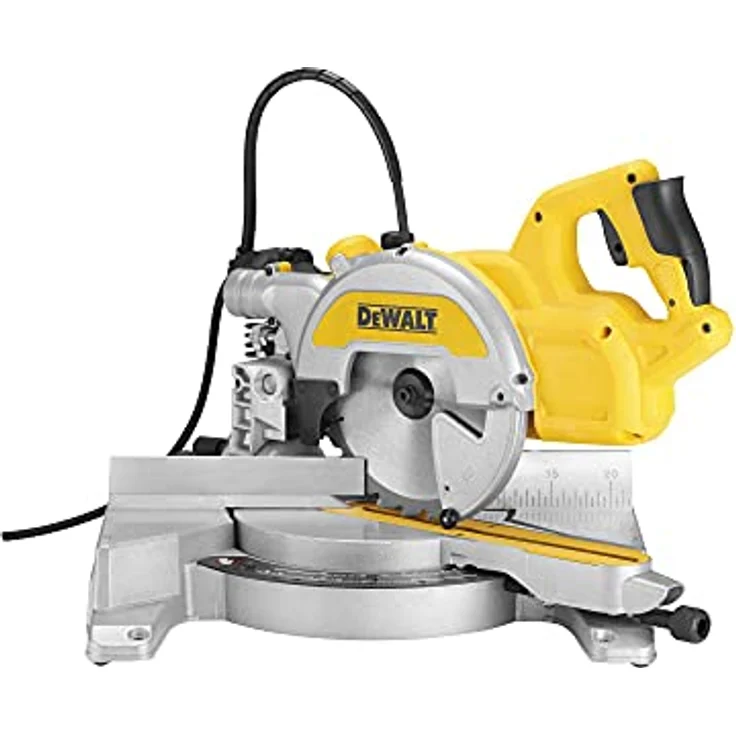 DeWalt Paneelsäge- Kreissäge (1800 Watt, verschiebbarer Werkstückanschlag, XPS-Schnittlinienanzeige, Posaunenauszug mit SKF Gleit- und Kugellagern, Spindelarretierung) DWS777 – Bild 4