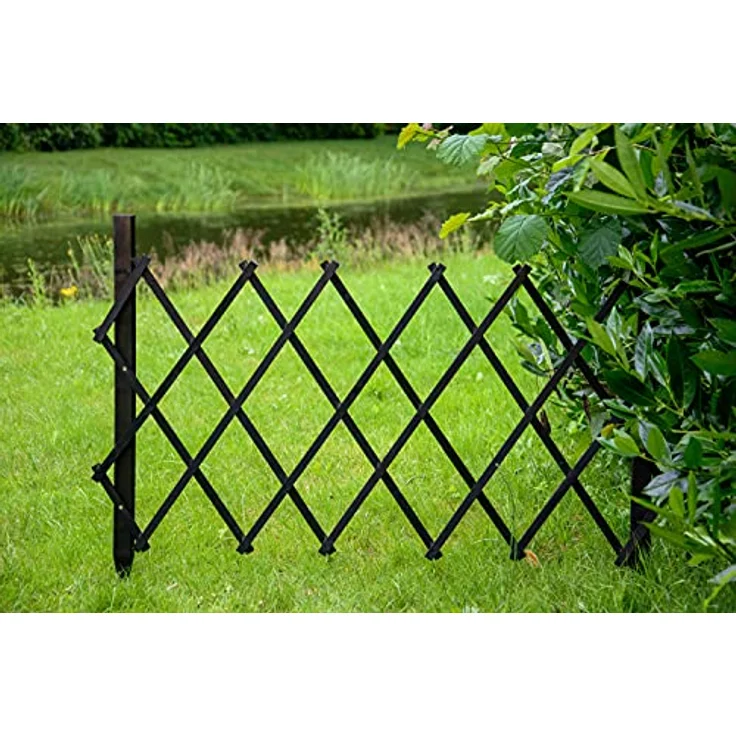 dobar Rankgitter Gr. S, faltbar, BxTxH: 110x28x80 cm, schwarzes Kiefernholz, wetterfest, FSC®-zertifiziert – Bild 5