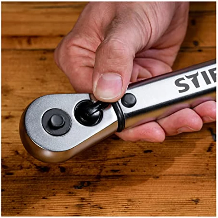 STIER Drehmomentschlüssel mit Umschaltknarre 1/2 Zoll, Aufnahme 20-100 Nm, hohe Auslösegenauigkeit, Umschaltfunktion, Auslösesignal, Vierkantantrieb, DIN 3120 – Bild 3