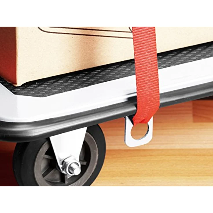 Meister Plattformwagen - Klappbar - Bis 300 kg Tragkraft - Feststellbremse - Transporthilfe mit Lenkrollen - Paketwagen mit Antirutsch-Beschichtung - Klappwagen aus Stahl - 8985540 – Bild 5