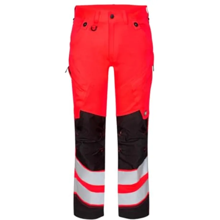 ENGEL Warnschutz Bundhose Safety Herren 2544-314-4720 Gr. 30 rot-schwarz