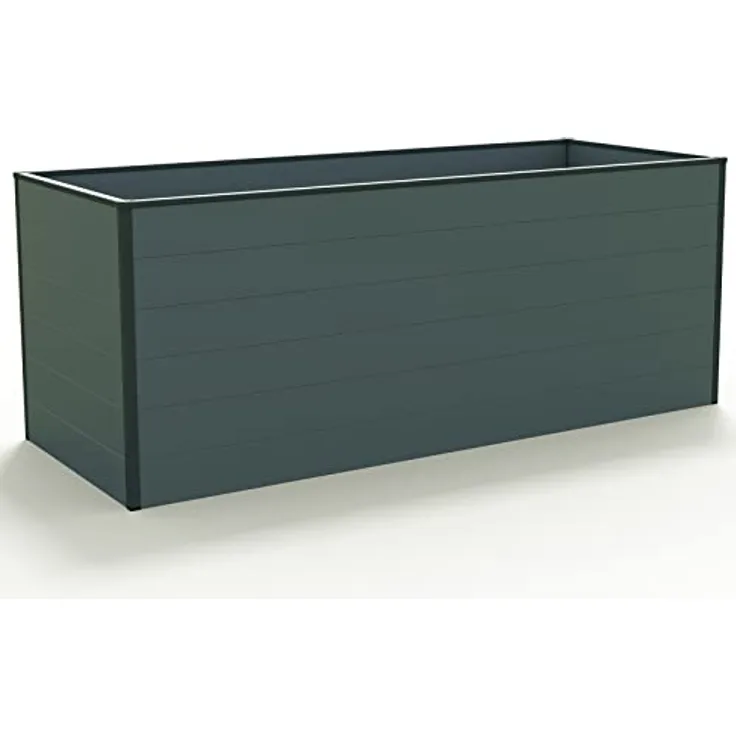 GFP Hochbeet Kräuter-Gemüse-Beet Aluminium Christina - 195x77x77cm formstabil und witterungsbeständig mit Aluminium-Hohlkammerprofilen - Made in Austria
