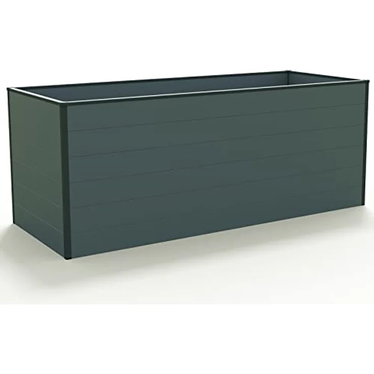 GFP Hochbeet Kräuter-Gemüse-Beet Aluminium Christina - 195x77x77cm formstabil und witterungsbeständig mit Aluminium-Hohlkammerprofilen - Made in Austria – Bild 1