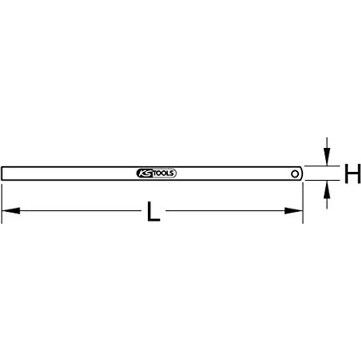 KS Tools 300.0101 Flexibler Stahlmaßstab, 150mm, blendfrei mattiert, rostfrei - Preisvergleich – Bild 3