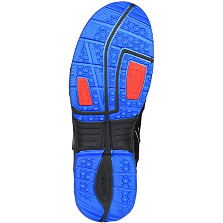 ELTEN AMBITION blue Easy ESD S1 Sicherheitsschuh, Nubukleder/Meshmaterial, atmungsaktives Textilfutter, gepolsterte Lasche, ESD-fähige Sohle, blau – Bild 4