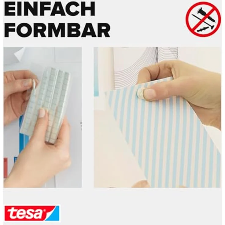 Tesa Tack Klebeknete, formbar, 80 Pads – Bild 4