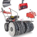 HECHT Kehrmaschine Benzin 8680 SE Set 7, 80 cm Arbeitsbreite, 196 cm³ Motor, inkl. Auffangbox, Schneeschild & Fräskopf