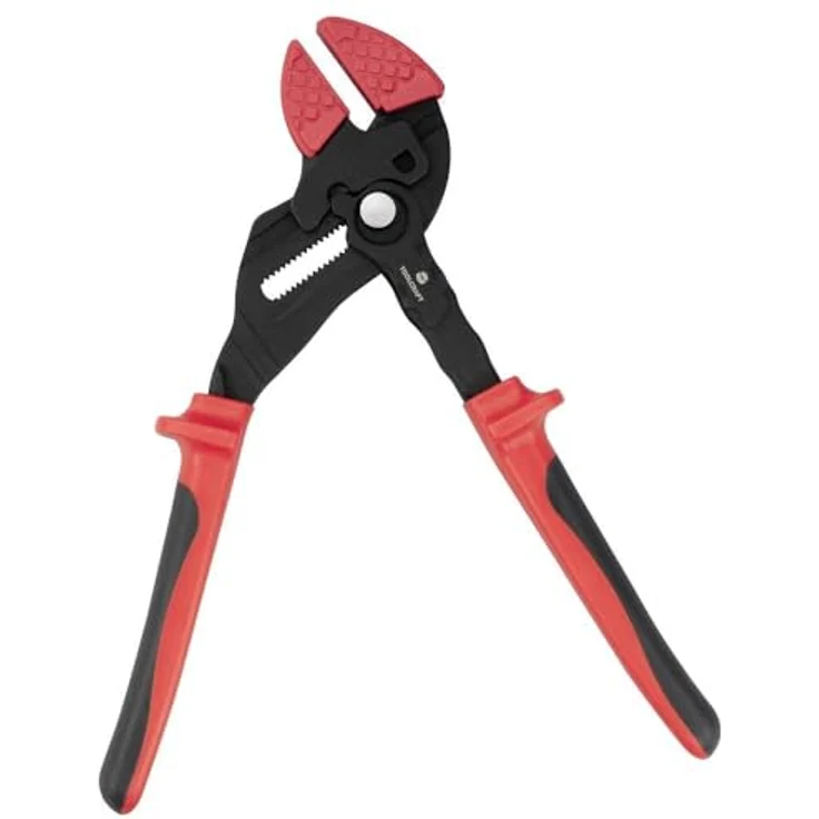 Toolcraft TO-9616518 Greifzange mit glatten Greifbacken Schlüsselweite (metrisch) 34.1 mm 180 mm, aus CR-V Stahl, rostfrei, mit rutschfestem PVC-Griff – Bild 2