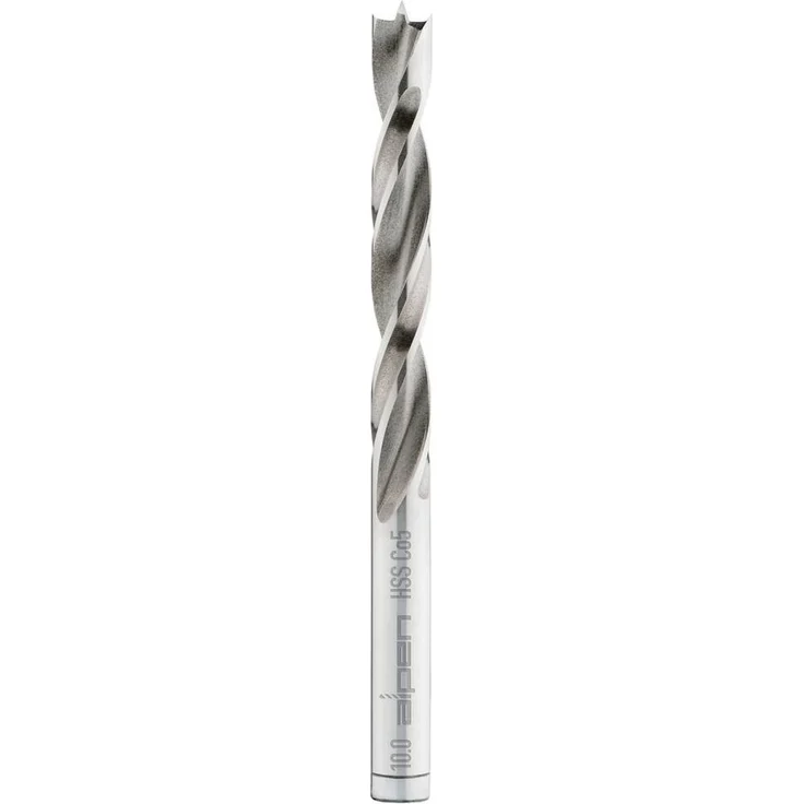 Alpen Holzbohrer HSS Cobalt Maschinen-Holzspiralbohrer, 5% Cobalt, hitzebeständig bis 650°C, geeignet für Weich- und Harthölzer – Bild 1