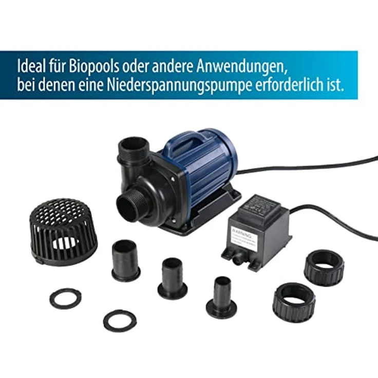 Aqua Forte Filter-/Teichpumpe DM6500 12 Volt 6,5m³/h, Förderhöhe 4m, 50 Watt – Bild 2