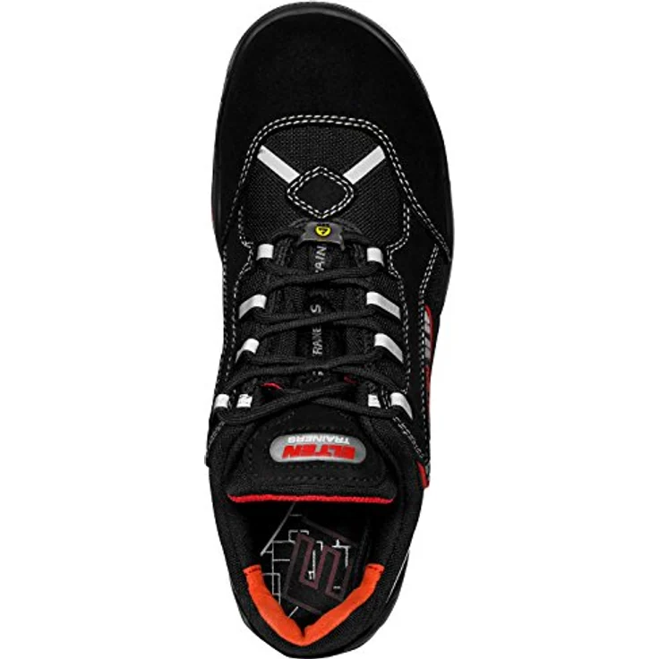 ELTEN SENEX ESD S3 Sicherheitsschuh, atmungsaktiv, hydrophobierte Mikrofaser, SRC, schwarz – Bild 7