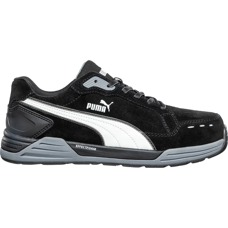 PUMA Safety AIRTWIST BLACK LOW Arbeitsschuh mit EFFECT.FOAM Sohlenkonstruktion und FAP®lite Durchtrittschutz