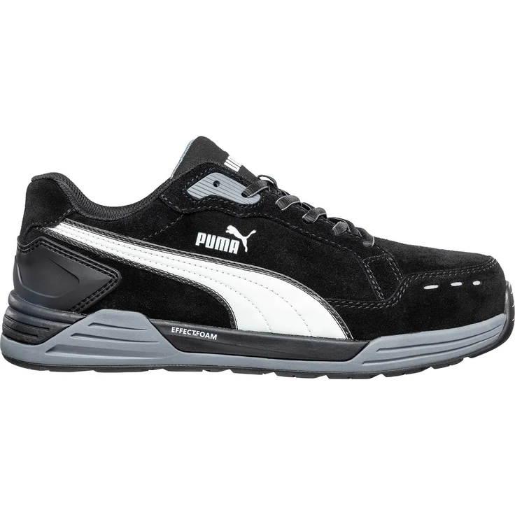PUMA Safety AIRTWIST BLACK LOW Arbeitsschuh mit EFFECT.FOAM Sohlenkonstruktion und FAP®lite Durchtrittschutz – Bild 1