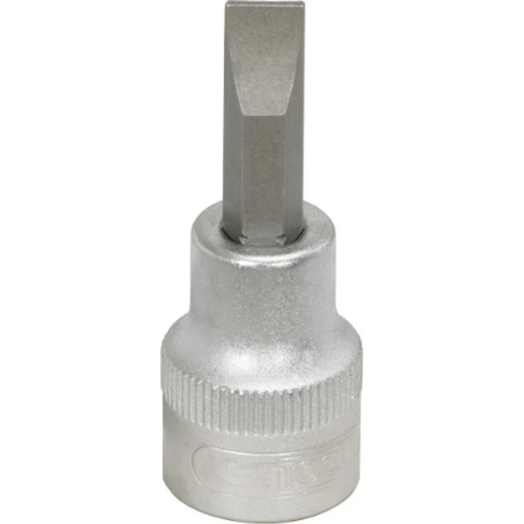 KS Tools Bohrer- und Bitset 3/8" Schlitz, 10mm, mit Innenvierkantantrieb und vernickeltem Biteinsatz, Chrom Vanadium – Bild 2