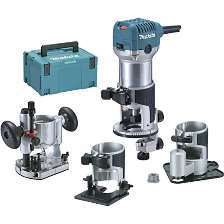Makita 710W Multifunktions-Fräser im Mak-Pac-Koffer mit Zubehör - RT0700CX3J - Preisvergleich – Bild 2