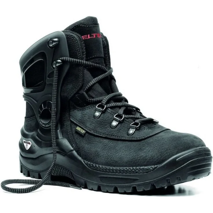 ELTEN FUSION GTX S3 CI Arbeitsschuh, Hydrophobiertes Nubukleder/Textilmaterial, blau