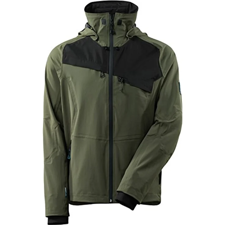 MASCOT 17001-411-3309-L Jacke "Advanced" wasserdicht in Moosgrün-Schwarz, L – Bild 1
