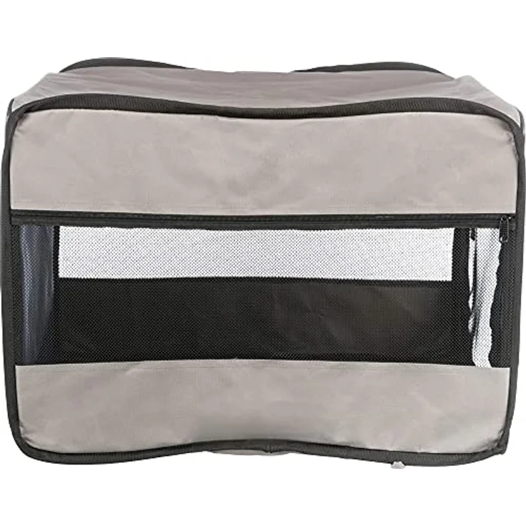 TRIXIE 39692 Mobile Kennel Twister, S: 45 × 45 × 64 cm, dunkelblau/grau - Hochwertiger mobiler Hundekäfig – Bild 3