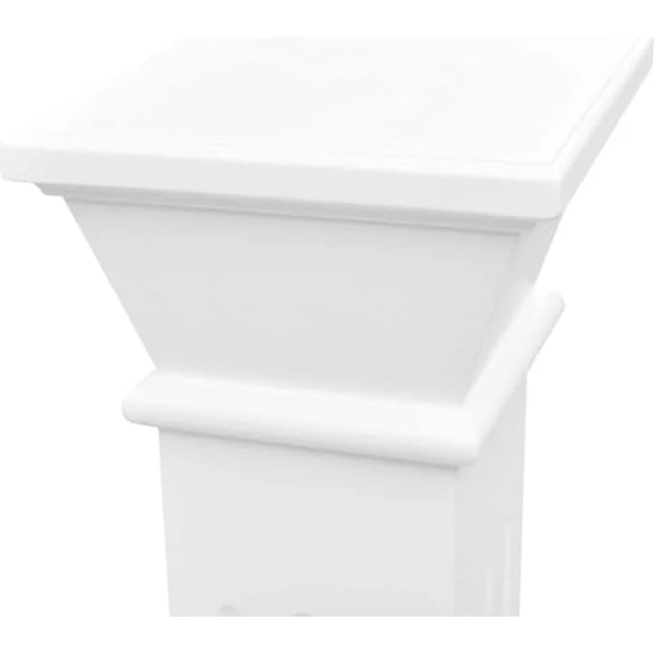 VidaXL Säulen-Pflanzenständer Klassischer Stil Quadratisch MDF – Bild 7