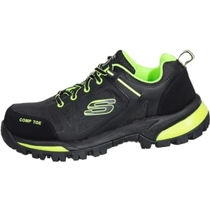 Skechers 200188EC-BKLM Pending Arbeitsschuh, Sicherheitsschuh mit metallfreier Durchtrittshemmung und Stahlkappe, Spiderman-Look – Bild 2