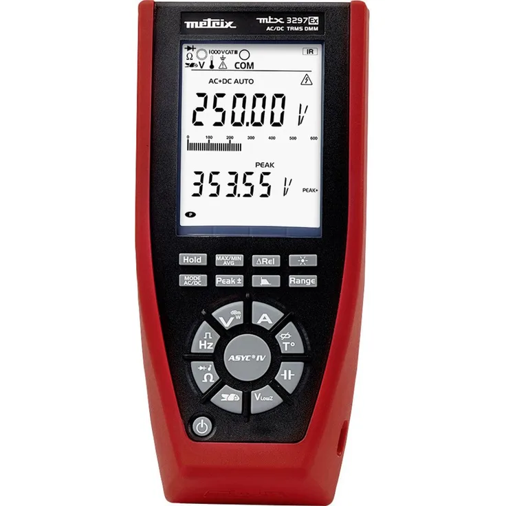 METRIX Spannungsprüfer Metrix MTX 3297Ex Hand-Multimeter digital Ex-geschützt CAT III 1000 V, (MTX 3297Ex)