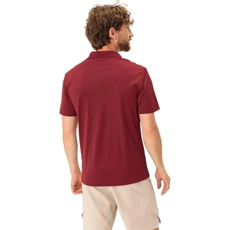 Vaude Essential Herren Shirt, umweltfreundlich, schnell trocknend, geruchshemmend, Rot, XXL – Bild 4