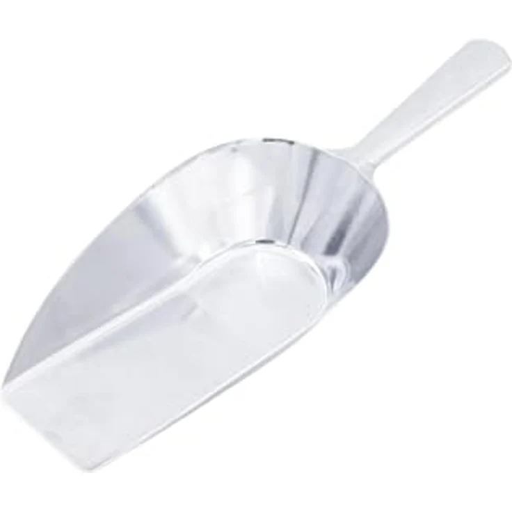 Horizont KAMER Aluminium-Futterschaufel flach, 2,5 kg, leicht und widerstandsfähig für Rind, Ziege, Pferd, Schwein, Geflügel, Schaf – Bild 3