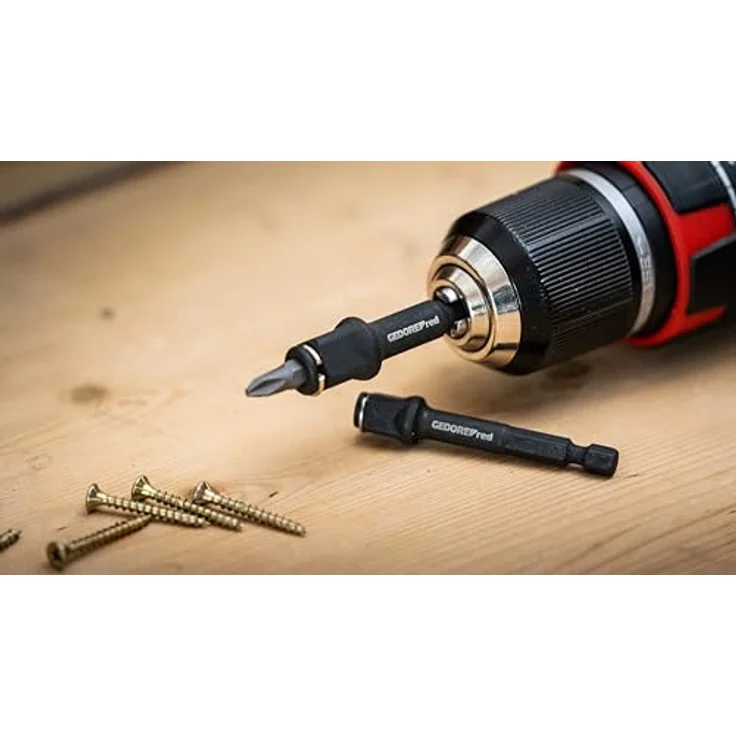 GEDORE red Bithalter-Satz 2-teilig, 75 mm magnetische Bithalter für 1/4" Bits & 3/8"/1/2" Stecknüsse, robust und vielseitig einsetzbar – Bild 4