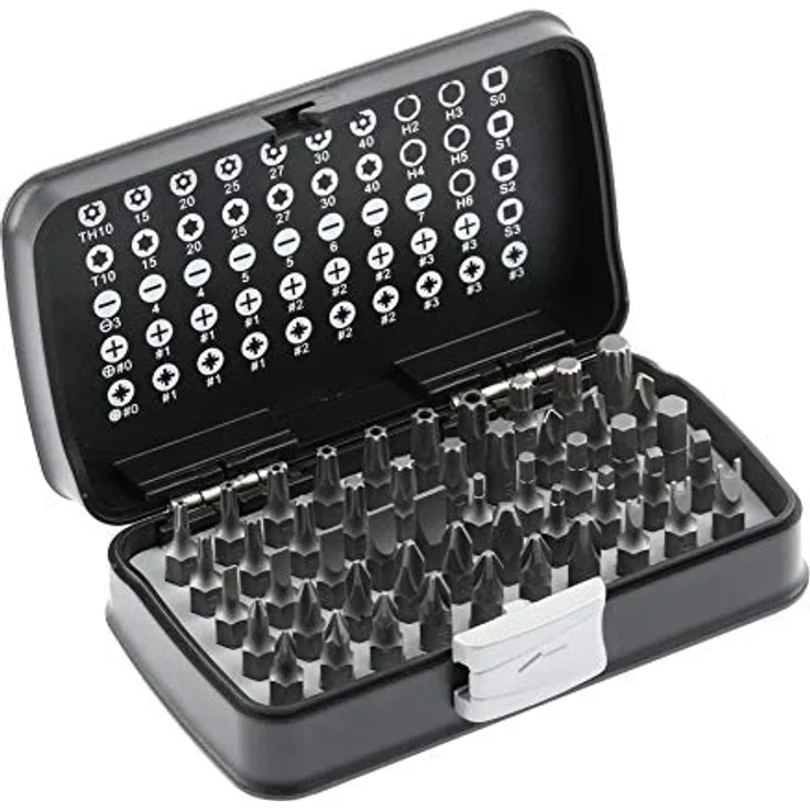 Högert Schraubendreher-Bitsatz – Schraubendreher-Bits Werkzeug Bits Schraubendreher Schraubenzieher Set Bitsatz – Silber, 1/4”, HT1R461, 50-tlg
