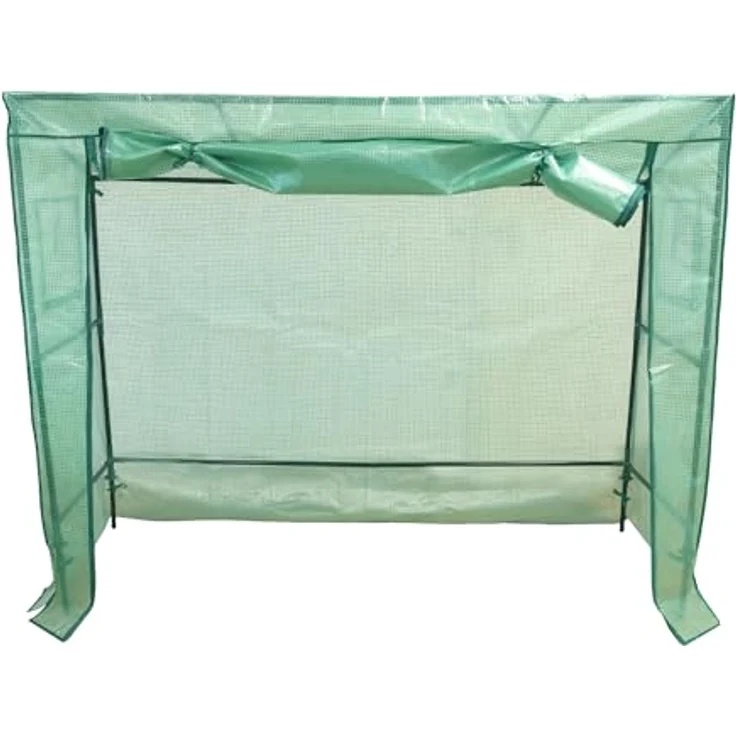 Nativ Robustes Tomaten Gewächshaus 200 x 77 x 169 cm, Foliengewächshaus mit dickerem Gestänge und aufrollbarer Türe – Bild 1