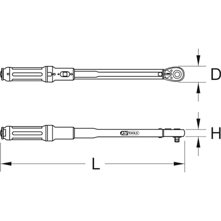 KS Tools INFINITOOL Ratschen-Drehmomentschlüssel, 3/8", 10-50 Nm – Bild 9