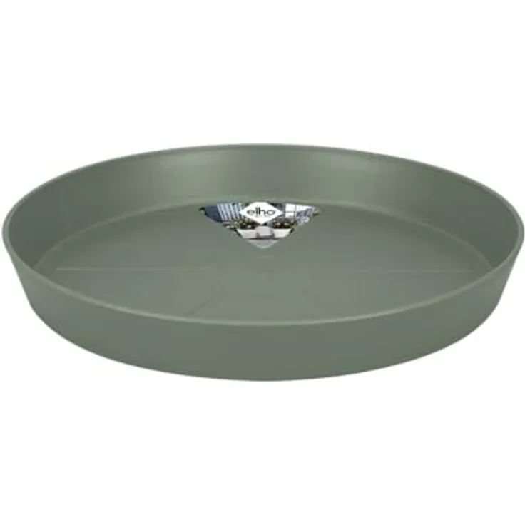 elho Loft Urban Untersetzer Rund 17, Untersetzer für Außen - Ø 17.3 x H 2.4 cm, Grün/Pistazien Grün, aus recyceltem Plastik