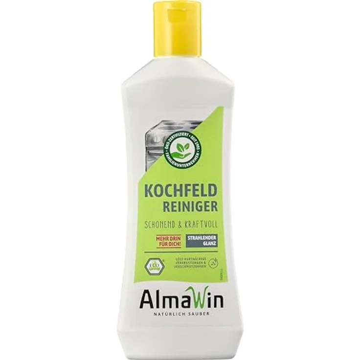 Almawin Glaskochfeld Reiniger Lemon fresh, 250ml Küchenreiniger für kratzfreie Reinigung mit frischem Duft nach Lavendel und Zitrone – Bild 1