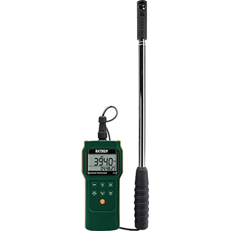 Extech AN340 Anemometer, Teleskopsonde mit Mini-Flügelradsensor bis 20 m/s, 1 m verlängert – Bild 1