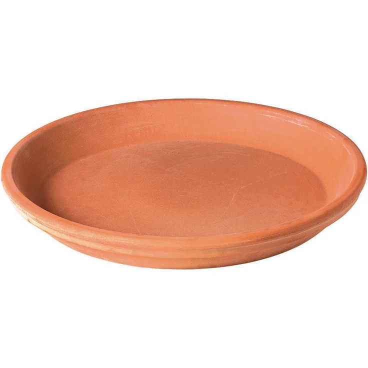 Deroma Untersetzer Standard 31 cm, weiß, ideal für Blumentöpfe, verhindert Wasserauslaufen, fördert Sauerstoffzirkulation