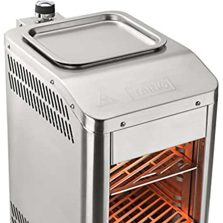 TAINO Design Oberhitzegrill Gas Steakgrill 800 Grad Hochleistungsgrill Edelstahl Silber – Bild 6