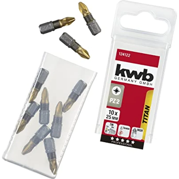 kwb Titan Bits – 10er PZ 2 Bit-Set 25 mm – Bild 3